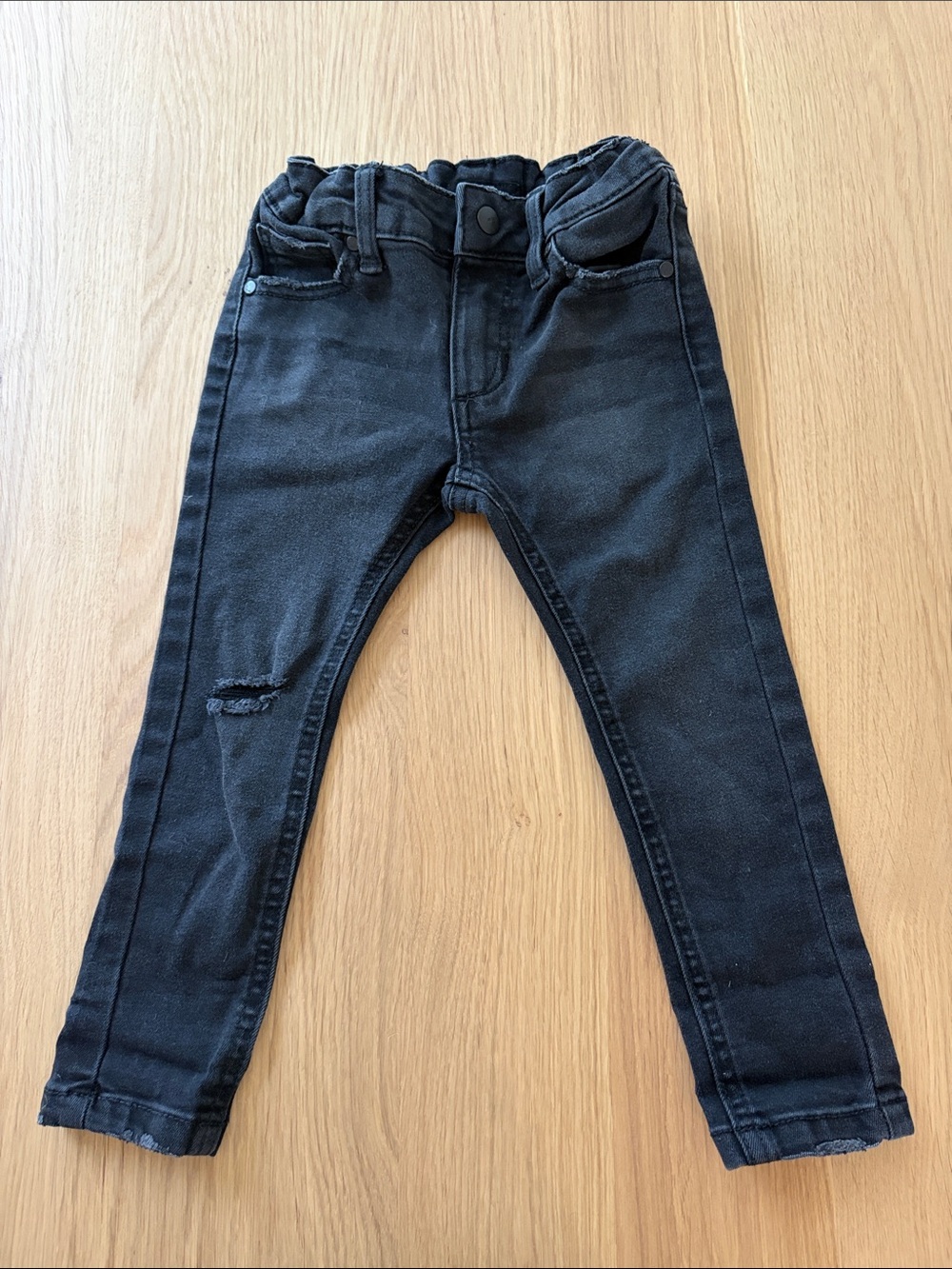 Toddler Black Stretch Denim Skinny Jeans